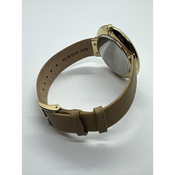 Skagen SKW2137 Women's Beige Leather Analog Dial Quartz Genuine Watch JNA982 - Picture 10 of 11